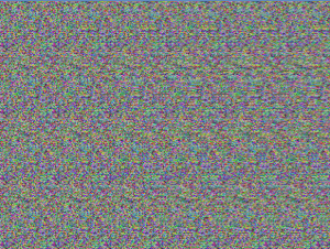 screenshot: Hase mit Farbrauschtextur für Kreuzblick