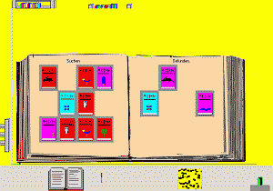 screenshot: zu suchende und gefundenen Bücher