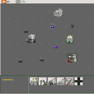 screenshot: einige Gebäude