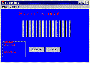 screenshot: Spielstart