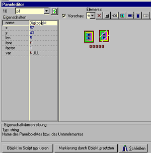 screenshot: Paneleditor